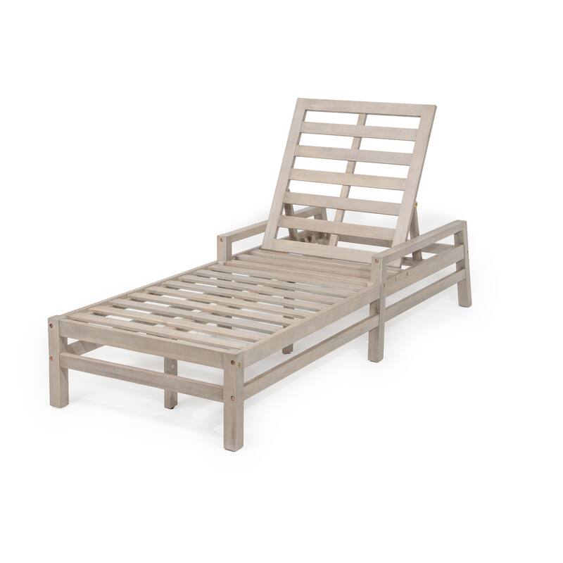 5-Position Adjustable Outdoor Chaise Lounge with Plush Cushions by Leisure Zone