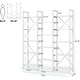 preview thumbnail 34 of 60, Large Triple Wide 5-Shelf Etagere Bookcase