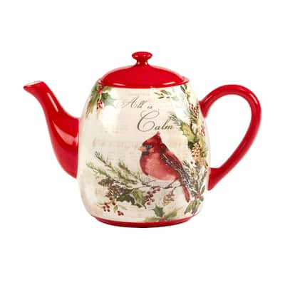 Certified International Silent Night Teapot, 40 oz.