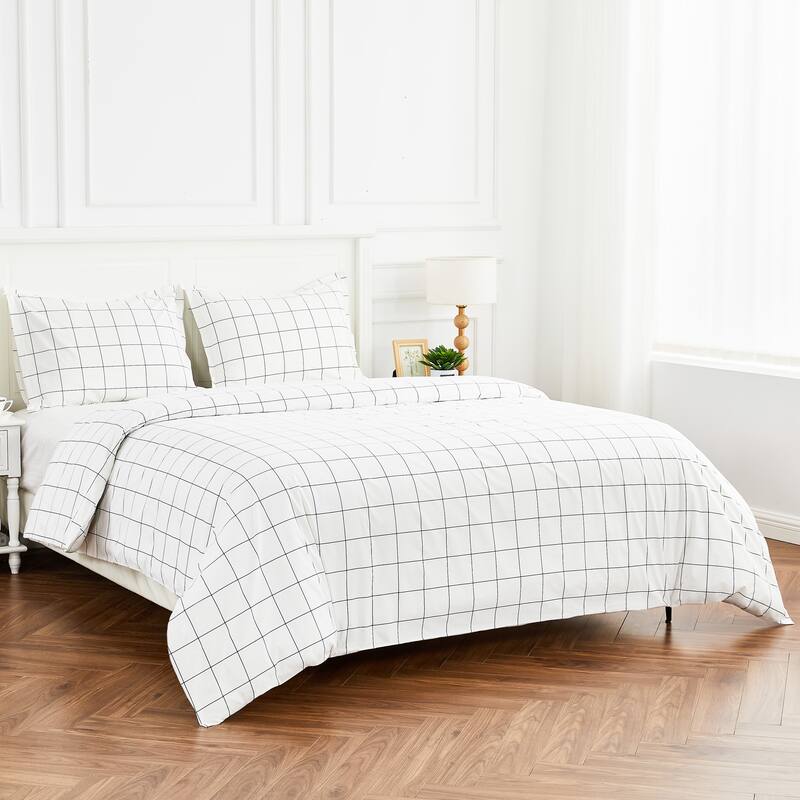 Percale CK Print Box Duvet Set