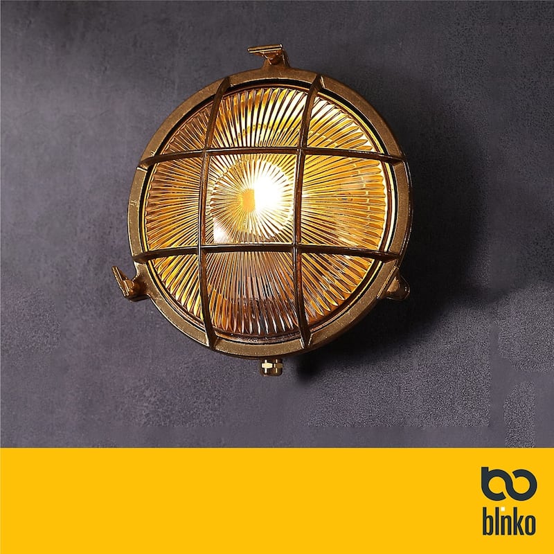 Round vintage industrial wall sconce waterproof wall light fixture