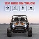 preview thumbnail 12 of 25, Qaba 12V Ride On Truck, 3.7 MPH Battery Powered Electric Car for Kids Remote Control, 4-Wheel Suspension, Lights, Horn & Music