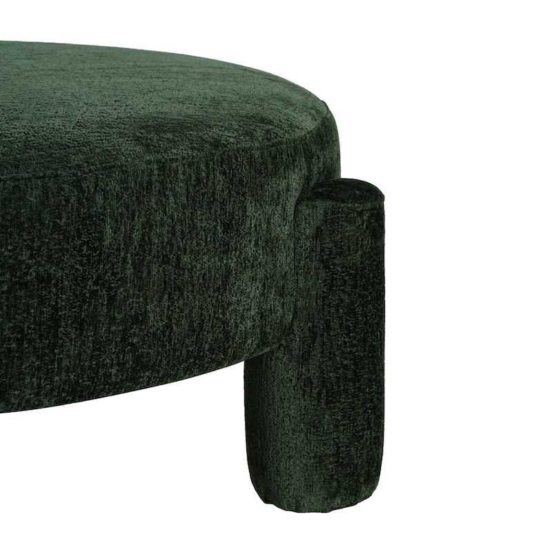 Christopher Knight Home - Aster Modern Fully Upholstered Round Large Ottoman with Wide Seat