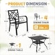 preview thumbnail 3 of 12, SUNCROWN Outdoor Patio 5/7 Piece Steel Dining Sets Metal Slatted Table and Stackable Chairs Powder Coated Frame