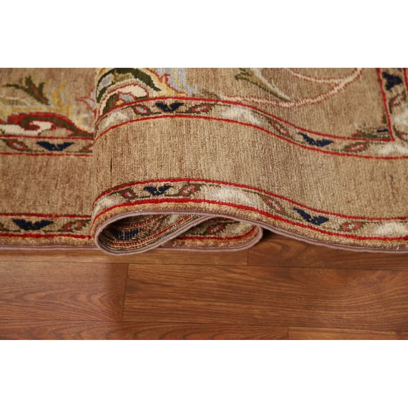 Vegetable Dye Floral Ziegler Oriental Foyer Rug Handmade Wool Carpet - 3'3" x 4'10"