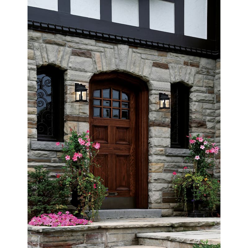 Blackbridge 1 Light Outdoor Black Wall Lantern