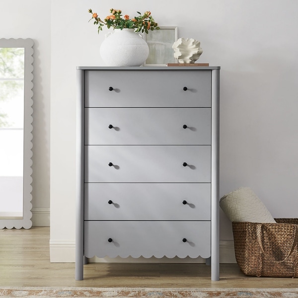 Emmeline Scalloped 5-Drawer Chest - Bed Bath & Beyond - 42258529
