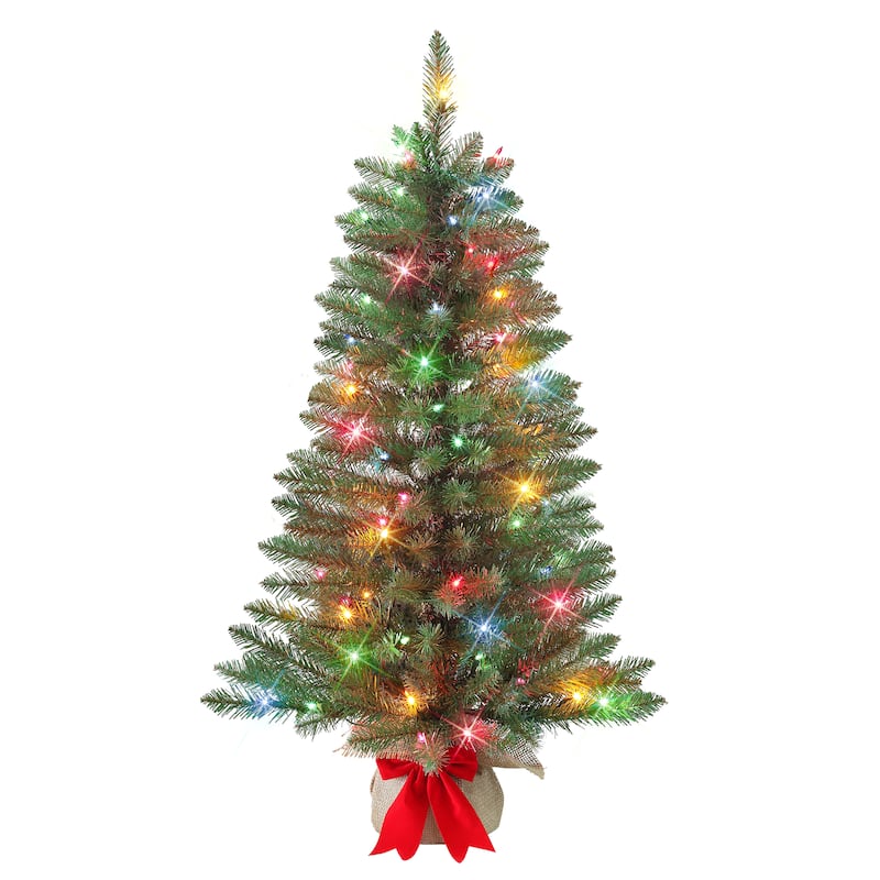 Puleo International 3 ft. Pre-Lit Artificial Fraser Fir Tree