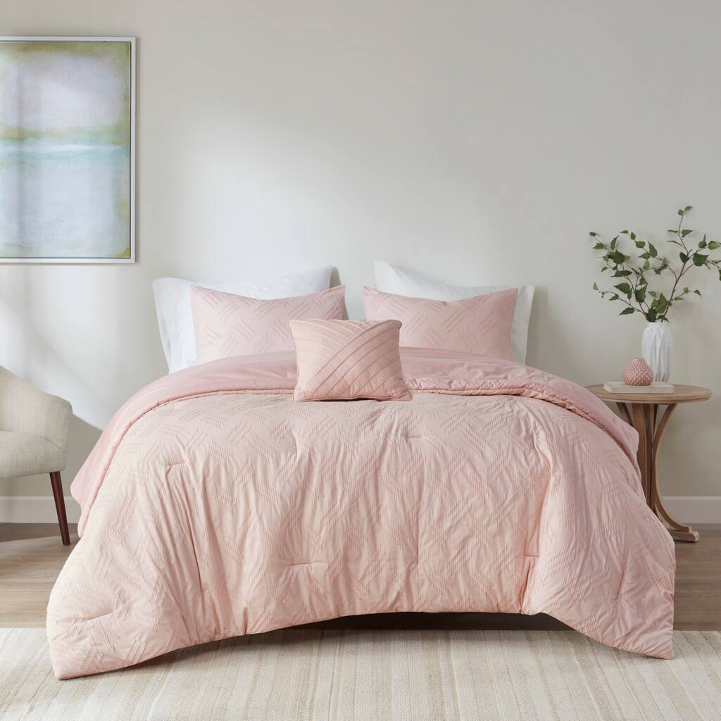 Madison Park Harlow 4 Piece Organic Cotton Comforter Set