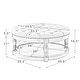 preview thumbnail 14 of 14, Illyria Transitional Multifunctional Tufted 35.5" Shabby Chic Storage Ottoman Table with Spindle Legs by HULALA HOME