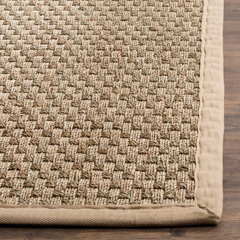 SAFAVIEH Natural Fiber Marina Basketweave Seagrass Rug