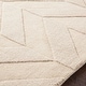 preview thumbnail 5 of 46, Hand-Woven Ann Tone-on-Tone Zig-Zag Wool Rug