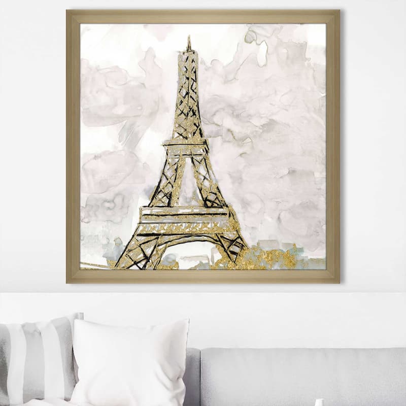 "Eiffel Tower Glitz" by Nan Print on Acrylic