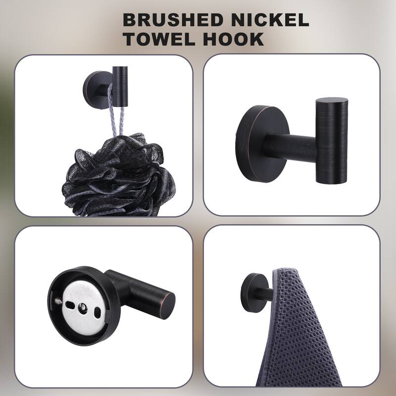 WOWOW 3-Piece Bath Hardware Set with Mounting Hardware