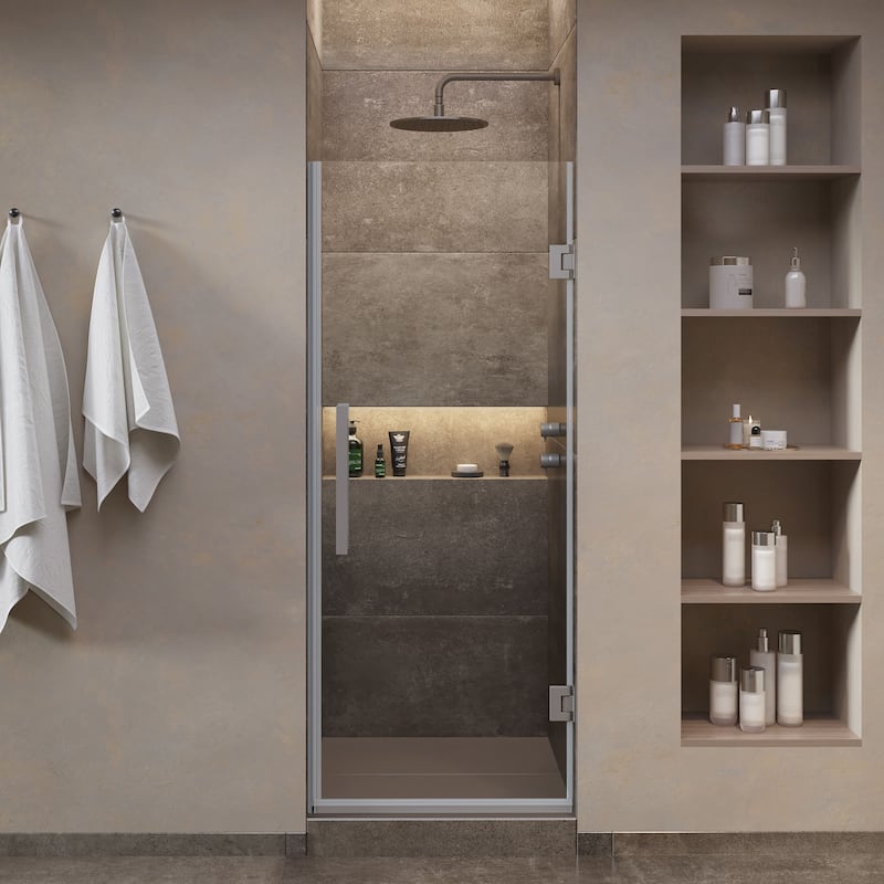 OVE Decors Panama Alcove Frameless Pivot Hinge Shower Door, 2025