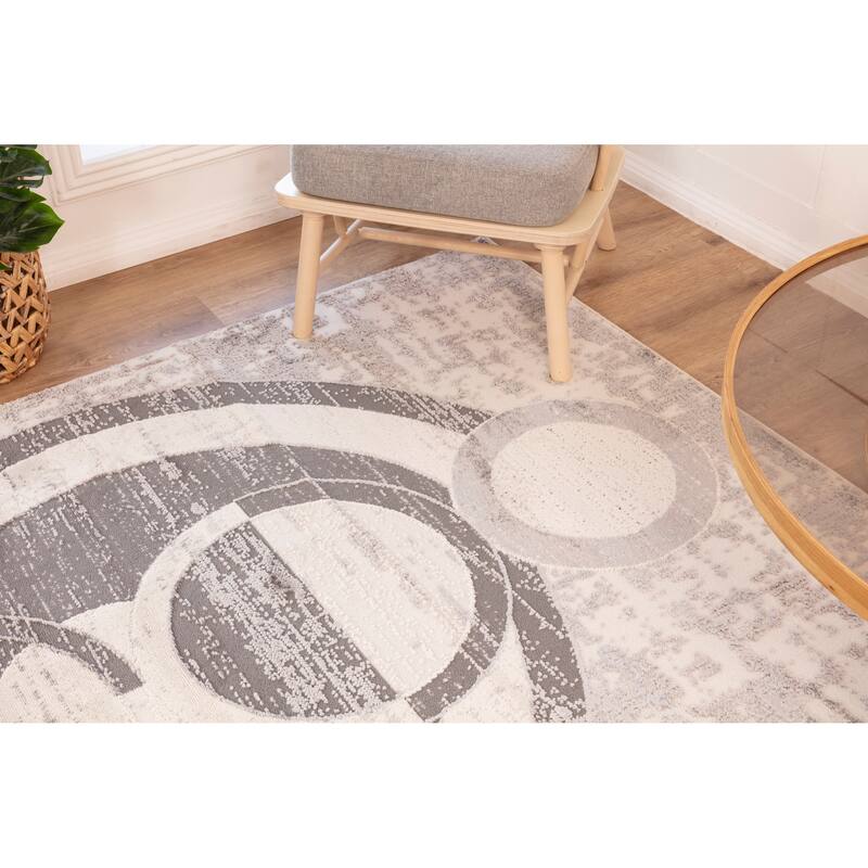Cairo Collection Transitional Geometric Area Rug
