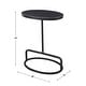 preview thumbnail 3 of 3, Uttermost Jessenia Black Marble Accent Table - 18"W x 23"H x 12"D