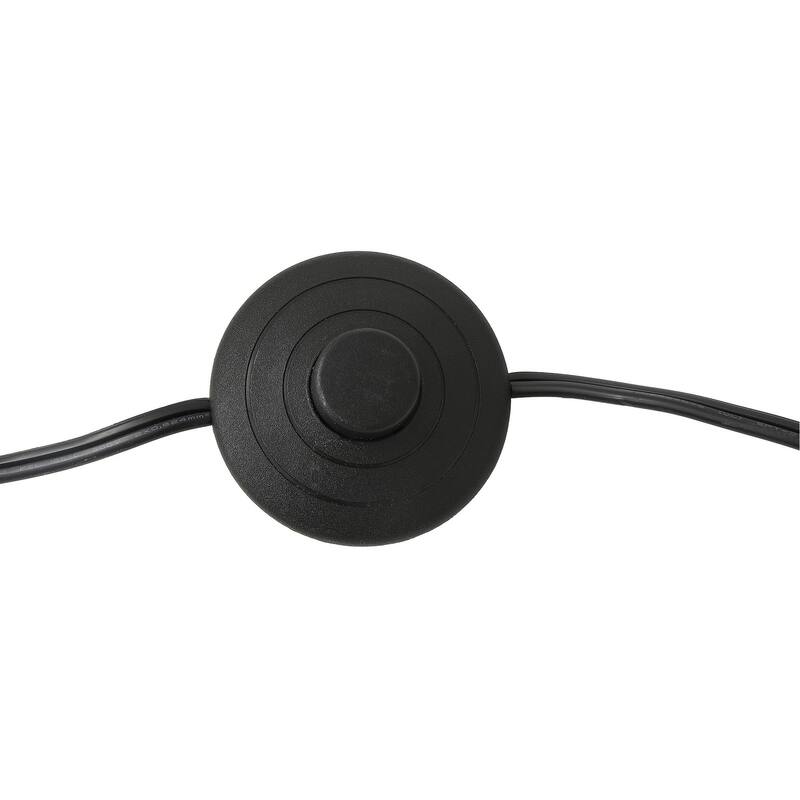 Floor Lamp Traditional Black 69" 3-Light Rattan Shades