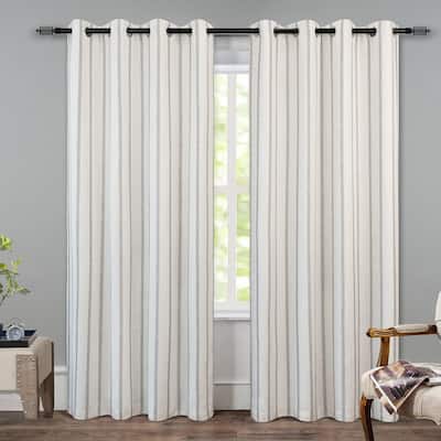 DriftAway Farmhouse Linen Blend Blackout Curtains