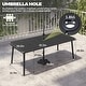 preview thumbnail 43 of 67, Pellebant Patio Dining Table Rectangular Aluminum Outdoor Table