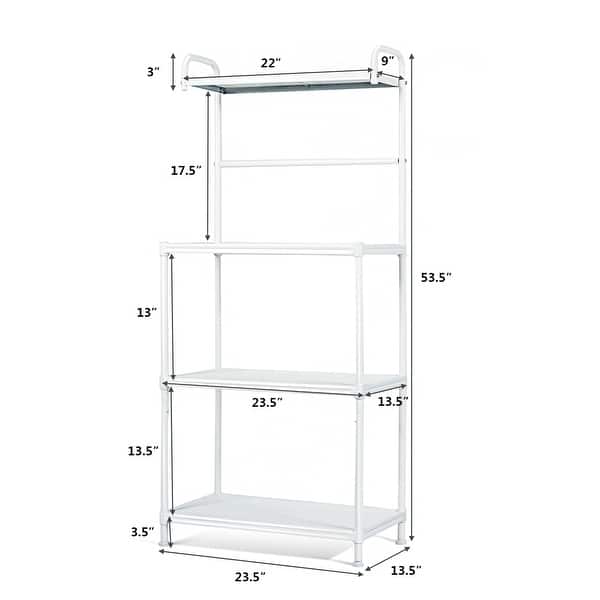 Costway 4 Tier Baker S Rack Microwave Oven Rack Shelves Kitchen