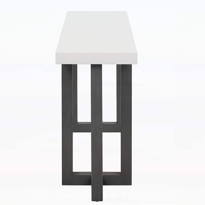 Modern and Classic Console Table with Wood Legs
