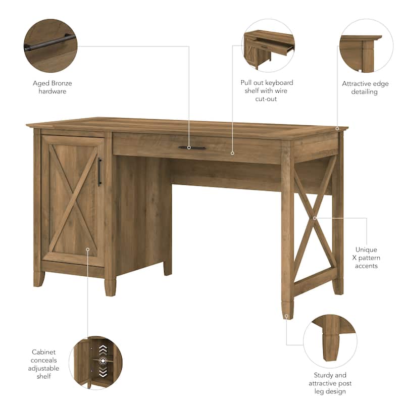 Key West 54W Computer Desk with Storage by Bush Furniture
