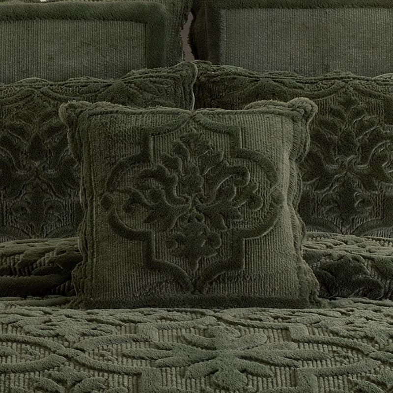 Teigen Evergreen 18" Square Quilted Decorative Throw Pillow