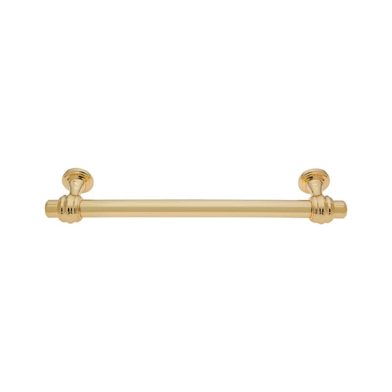 Utopia Alley Athen Pull Handle -Polished Gold Drawer Pull Handle, 6.3" Center to Center