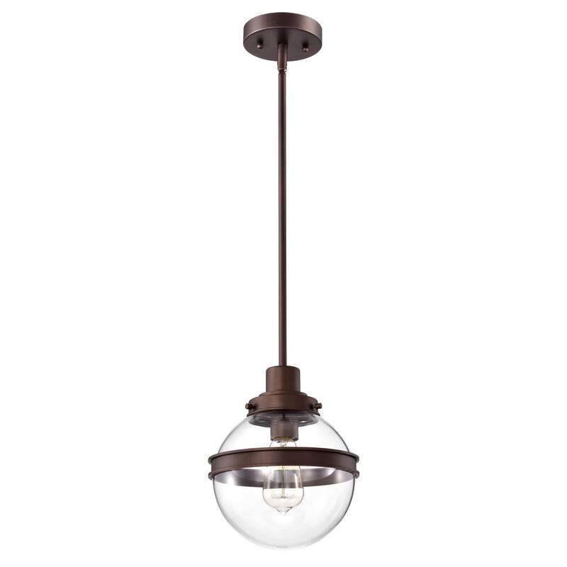 1-light Oil Rubbed Bronze Hanging Pendant
