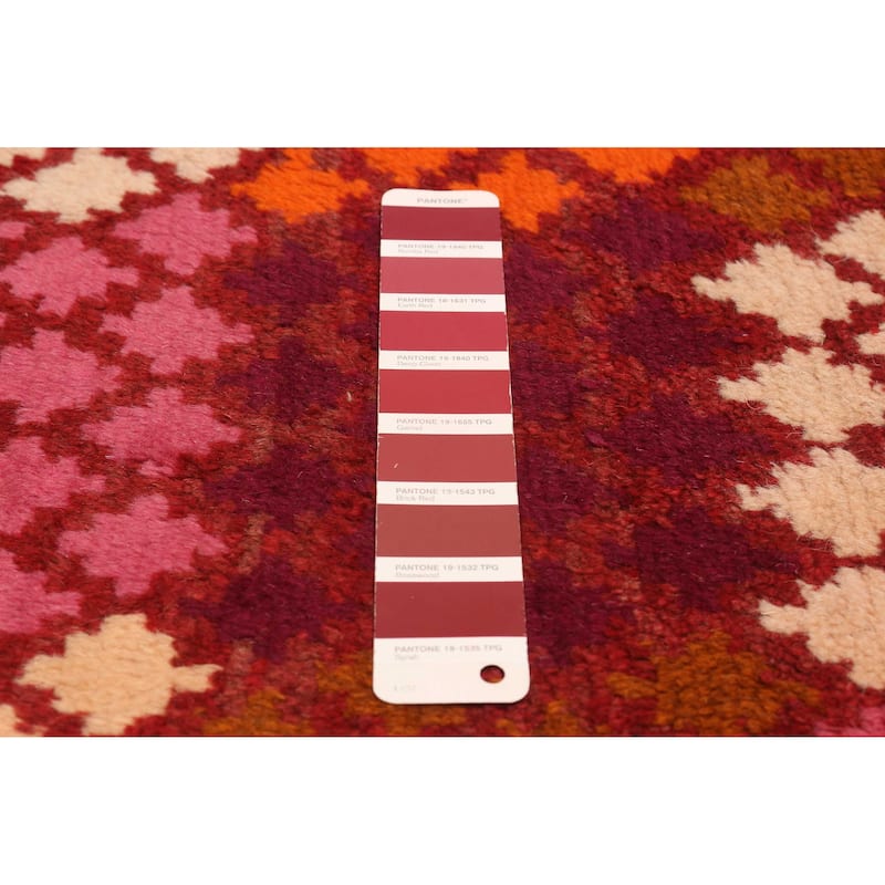 ECARPETGALLERY Hand-knotted Akhjah Red Wool Rug - 6'9 x 9'8