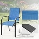 preview thumbnail 6 of 7, Patio Dining Set, Outdoor Dining Table and Chairs Set with Textilene Chairs, Adjustable Umbrella Hole for Garden, Backyard