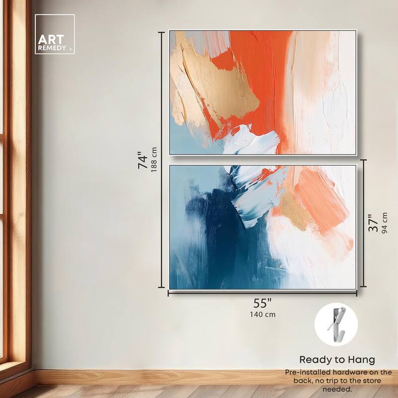 Orange Infusion II Canvas Set of 2 by Art Remedy