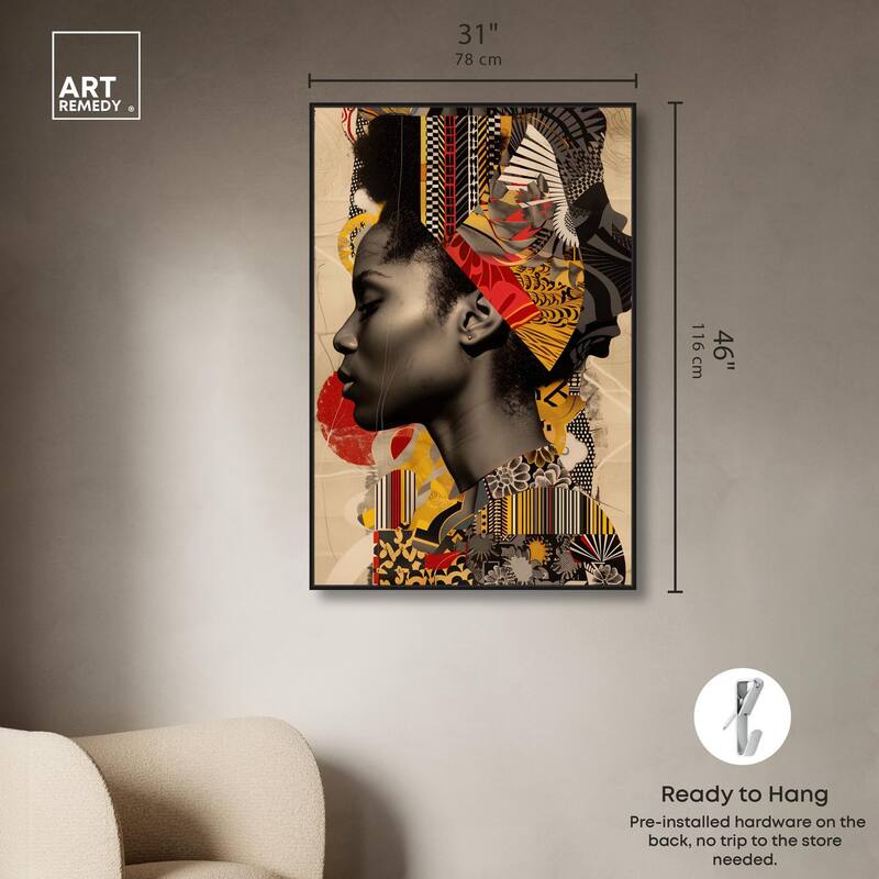 Cultural Collage Canvas by Art Remedy