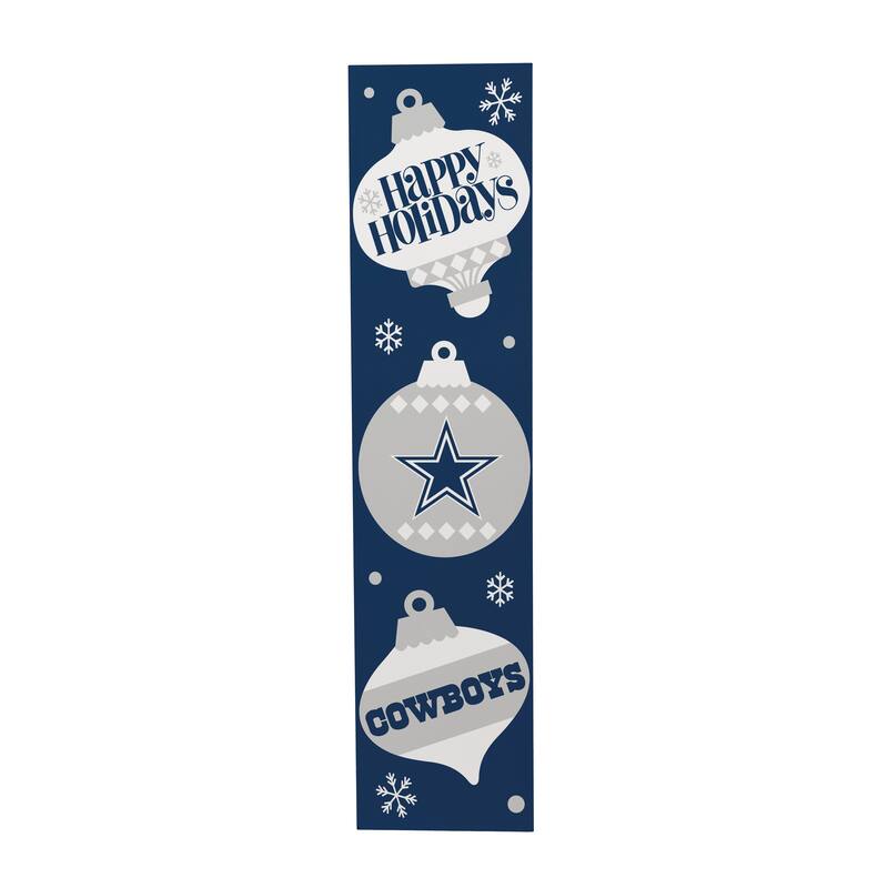 47" Double Sided Seasonal Porch Leaner, Dallas Cowboys - 47" x 11.25"
