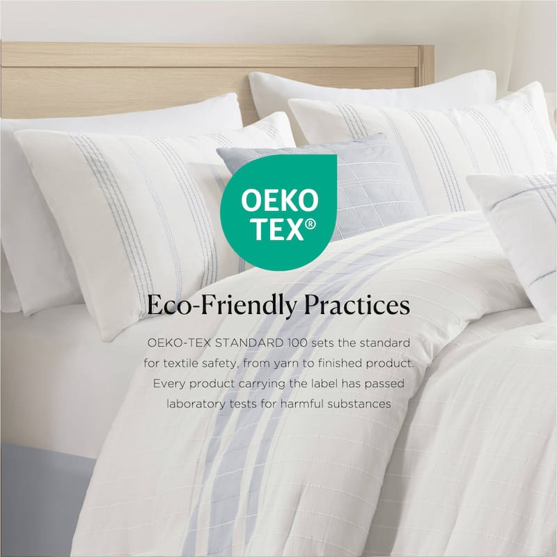 Harbor House Morgan 6 Piece Cotton Jacquard Oversized Comforter Set