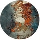 preview thumbnail 13 of 41, SAFAVIEH Glacier Stephaine Modern Abstract Rug 11' Round - Blue/Multi