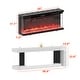 preview thumbnail 4 of 12, Stylish Electric Fireplace TV stand: Remote - controlled Operation and Adjustable Heating for Comfort