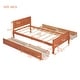preview thumbnail 14 of 158, (Twin/Full/Queen)Curved Legs Design Platform Bed Frame with 4 Drawers