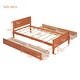 preview thumbnail 35 of 54, Twin Size Wood Platform Bed with 4 Drawers Storage Bed for Kids, Teens