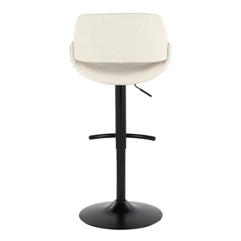 Silver Orchid Svellingen Adjustable Bar Stool with Rounded T Footrest - Set of 2
