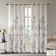 preview thumbnail 31 of 66, Madison Park Vera Burnout Printed Curtain Panel