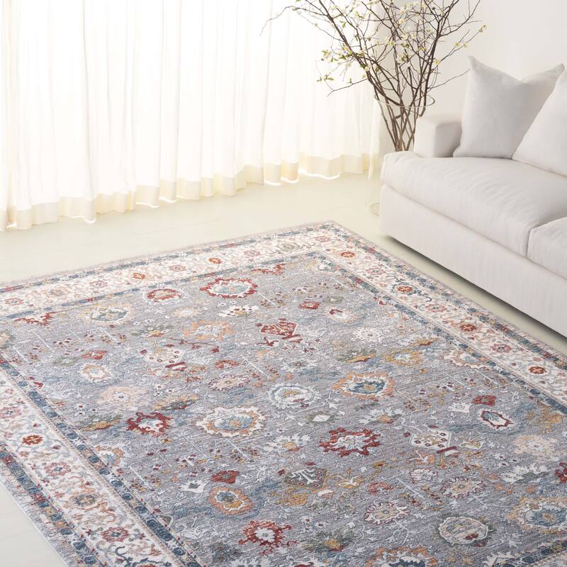 SAFAVIEH Lauren Ralph Lauren Lefka Rug - 10' x 13'2" - Grey Blue/Ivory