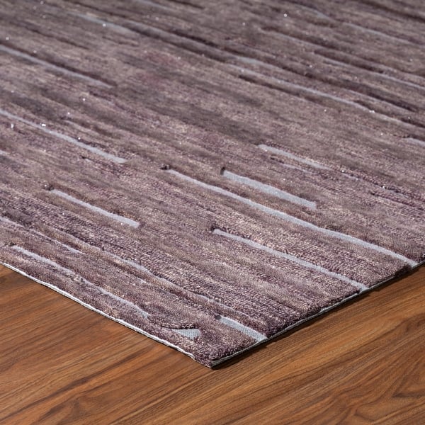 Addison Dazzle Modern Hand Spun Wool And Metallic Area Rug On Sale Overstock 30543124