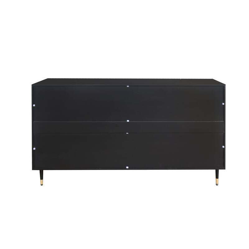 Accent Cabinet Black Wooden Cabinet with Buffet Server Cabinet Storage