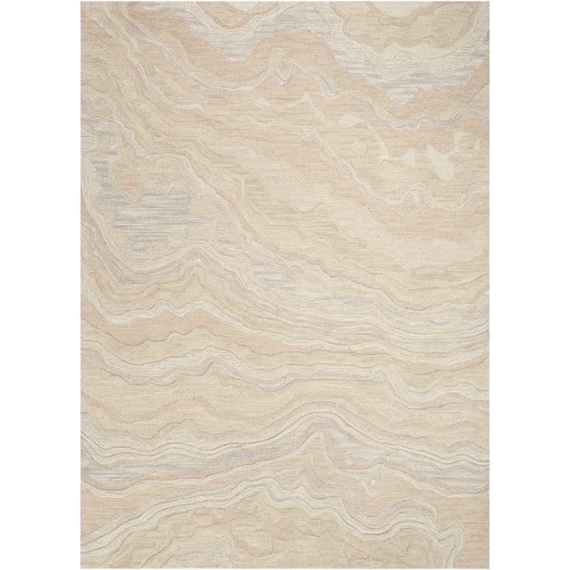Nourison Graceful Indoor Abstract Area Rug - 3' 9" x 5' 9" - Beige - Rectangle