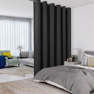 Wall Room Divider Screens Sound Proof Wide Blackout Curtain, 1 Panel