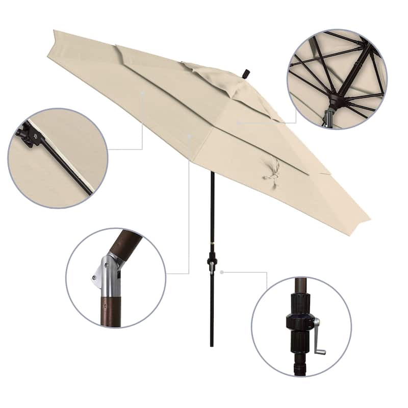 California Umbrella 11-Foot Market Umbrella in Bronze