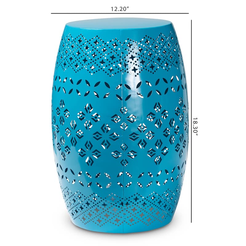 Lavinia Modern and Contemporary Metal Outdoor Side Table