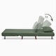 preview thumbnail 41 of 150, Tustin Upholstered Convertible Lounge/ Sleeper Chair